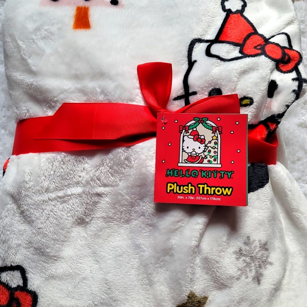 Hello kitty christmas blanket